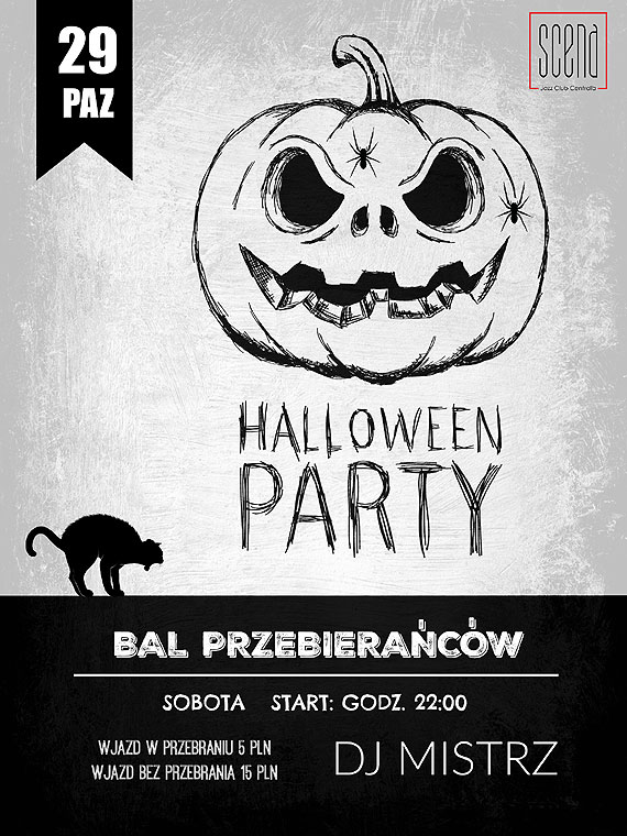 Halloween w Scenie! // Bal Przebieracw // Dj Mistrz // Jazz Club Central'a - SCENA
