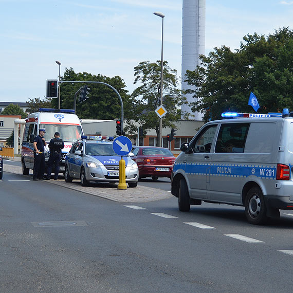 Niebezpieczne zdarzenie na skrzyowaniu ulic Wilkw Morskich i Grunwaldzkiej. Samochd uderzy w rowerzyst