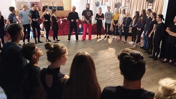 Trwa wizyta Teatru Krzyk z Maszewa na Ukrainie