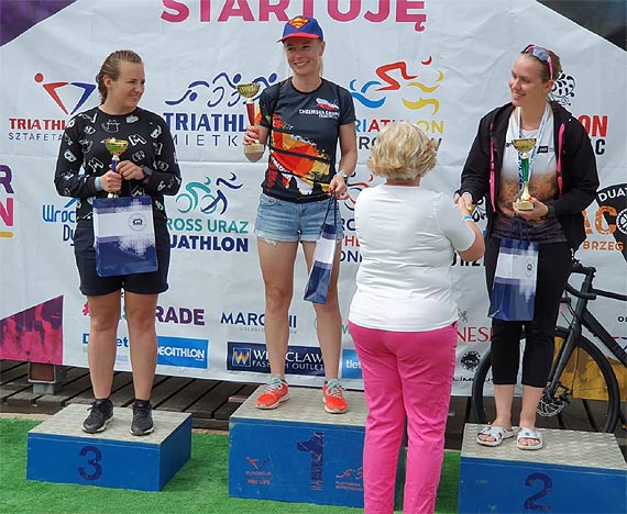 St. sier. Katarzyna Jdruch stana dwukrotnie na podium podczas III Mistrzostw Polski Policji w Triathlonie