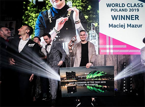 Maciej Mazur ze winoujcia Barmanem Roku World Class Poland 2019. We wrzeniu globalny fina konkursu w Szkocji