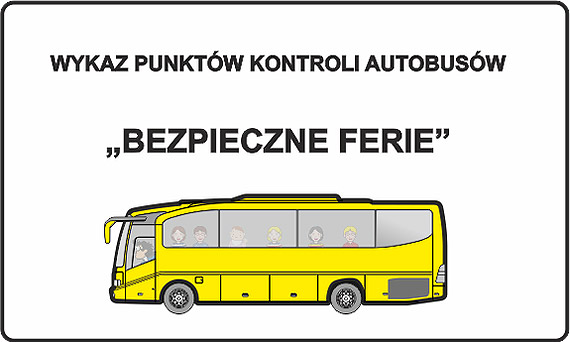 „Bezpieczne ferie” 2020 - autobusy do kontroli