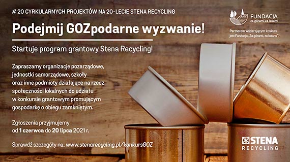 Stena Recycling dofinansuje 20 lokalnych, ekologicznych projektw