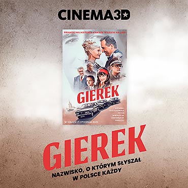 Cinema3D rozpocza przedsprzeda biletw na film „Gierek”!