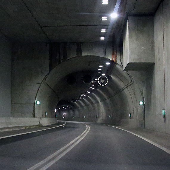 Tunel zamknity na 6h x 2: Planowane nocne prace