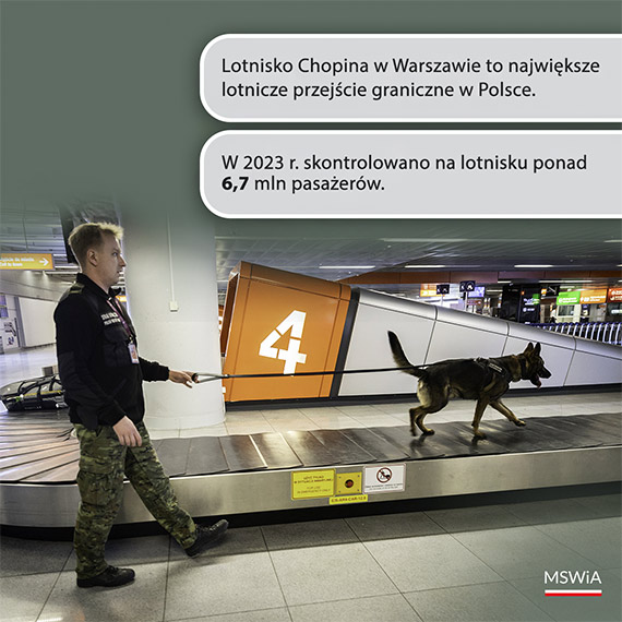 Bezpieczna majwka na lotnisku Chopina w Warszawie